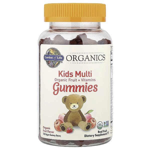 Garden of Life - Multivitamínico Infantil em Gomas mykind Organics Kids Multi Frutas 120 Gomas