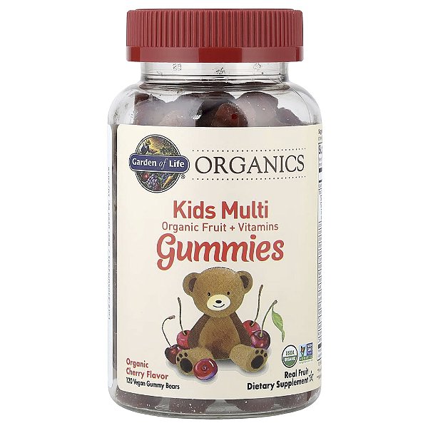 Garden of Life - Multivitamínico Infantil em Gomas mykind Organics Kids Multi Cereja 120 Gomas