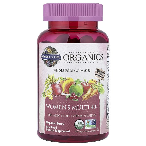 Garden of Life - Multivitamínico Feminino 40+ em Gomas mykind Organics Women's 40+ Multi 120 Gomas