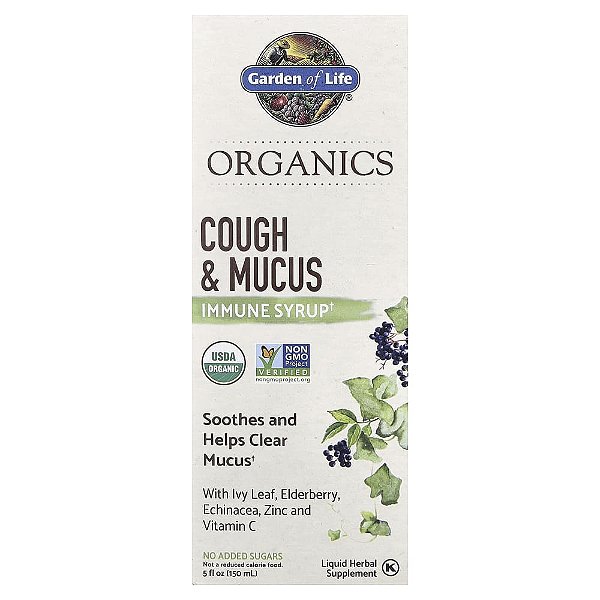 Garden of Life - Xarope para Tosse e Muco mykind Organics Organic Cough & Mucus Syrup 150 ml