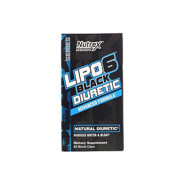 Lipo 6 BLACK Diuretic 80 Cápsulas (Importado) - NUTREX VALIDADE 09/2023