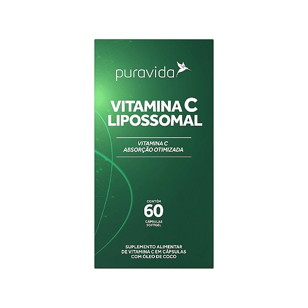 Vitamina C Lipossomal 60 Cápsulas - Puravida