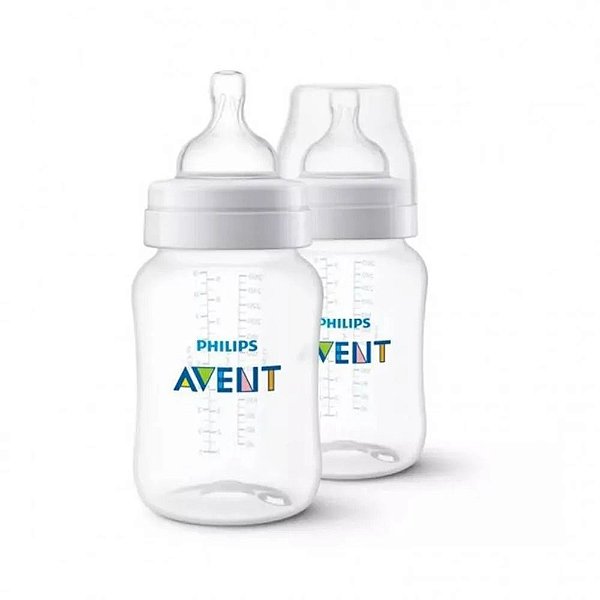 Kit 2 Mamadeiras 260ml Transparente SCF813/27 - Philips AVENT