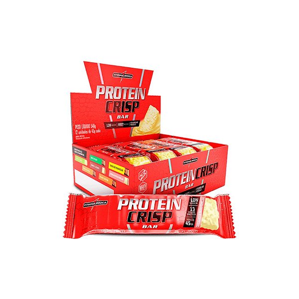 Protein Crisp Bar 12 unidades de 45g - Integralmédica
