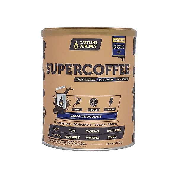 SuperCoffee IMPOSSIBLE Chocolate 220g - Caffeine Army