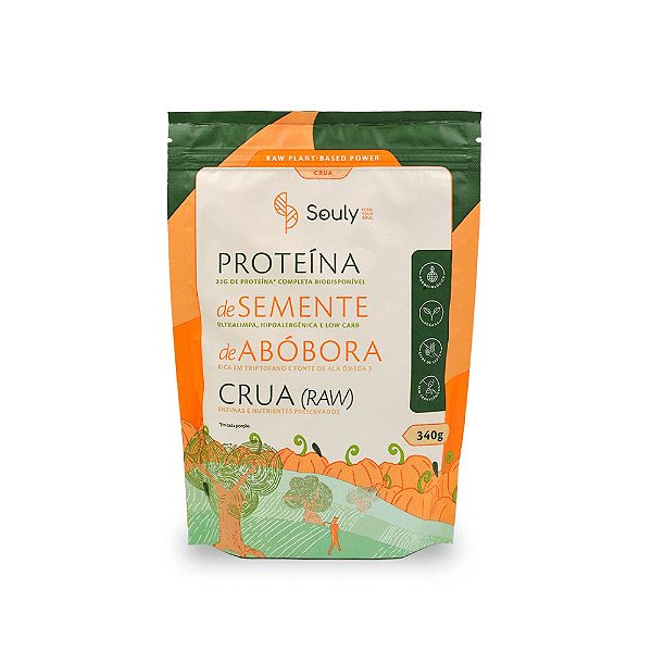 Proteína de Semente de Abóbora Crua 340g - Souly