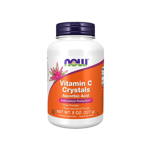 Vitamina C Crystals em Pó 227g - NOW