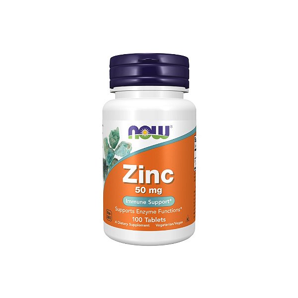 Zinco 50mg 100 Tabletes - NOW