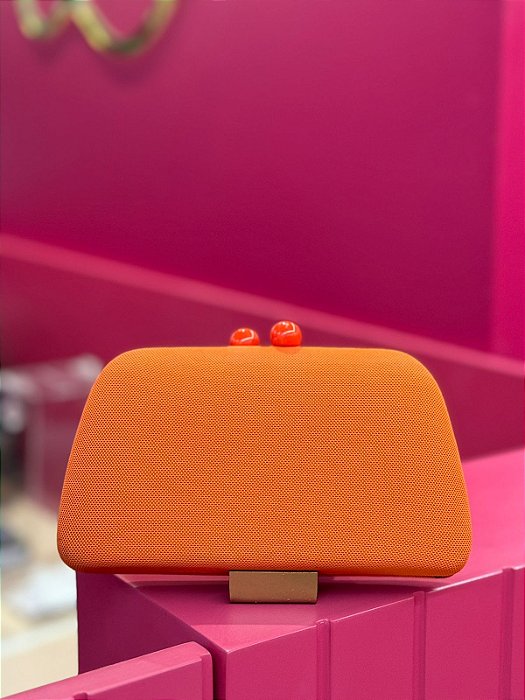 BOLSA CORAL TECIDO TELADO TRAPÉZIO