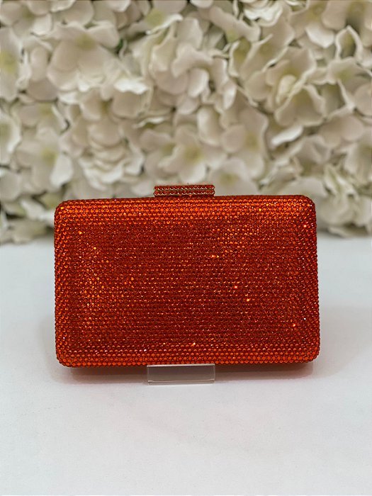BOLSA MINU LARANJA QUADRADA FINA