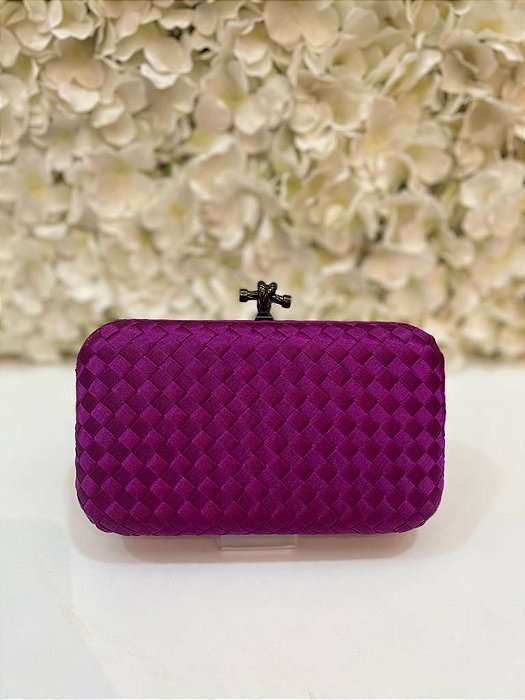 BOLSA BOTTEGA ROXA GD