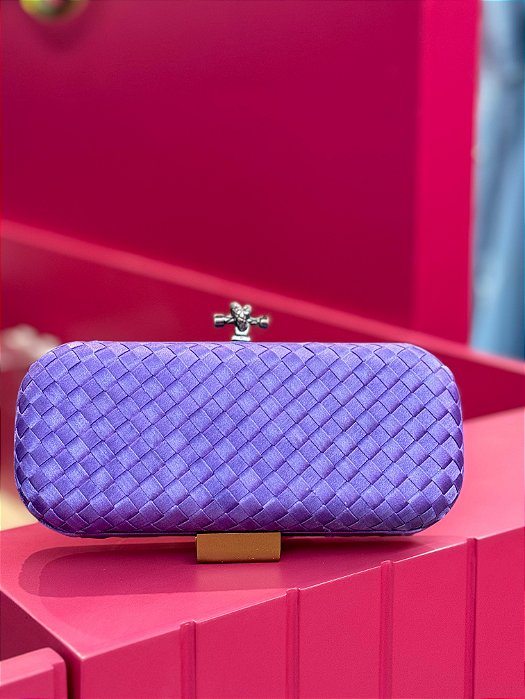 BOLSA BOTTEGA LAVANDA CARTEIRA