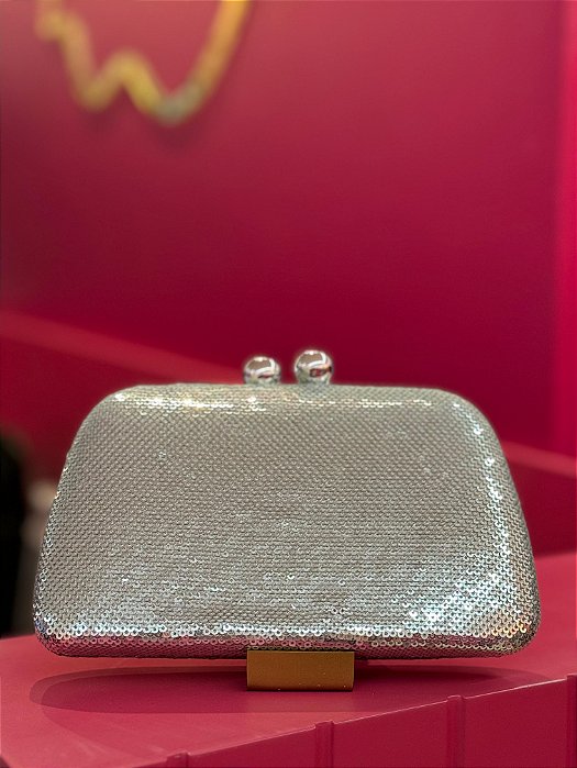 BOLSA PRATA PAETÊ