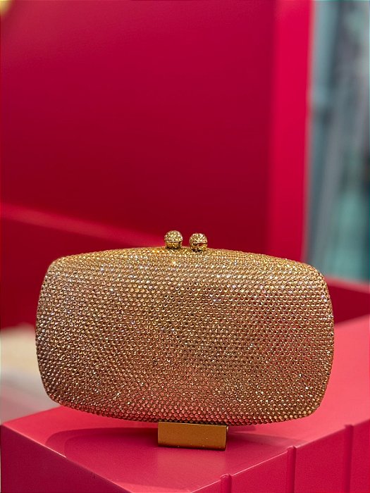 BOLSA MINU RETANGULO BOLEADA ROSE GOLD