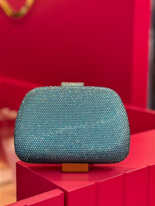 BOLSA MINU RETANGULO AZUL TURQUESA