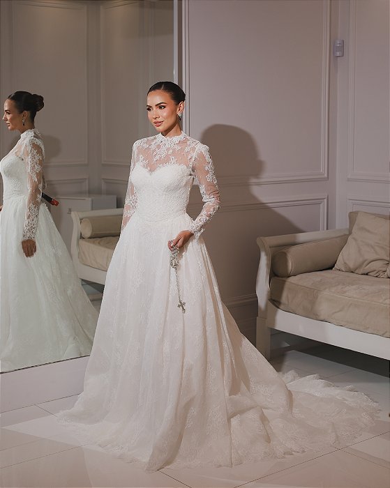 VESTIDO BETJE RENDA CHANTILLY