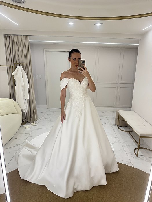 VESTIDO CHILLS MIKADO PRONOVIAS