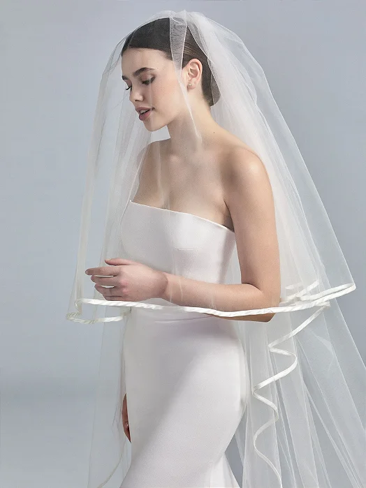 VÉU VIÉS CAPELINE OFF WHITE PRONOVIAS
