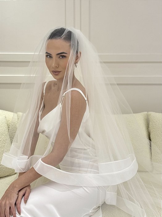 VÉU CAPELINE BARRA LARGA PRONOVIAS