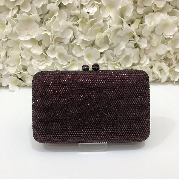 BOLSA MINU ROXA/UVA QUADRADA