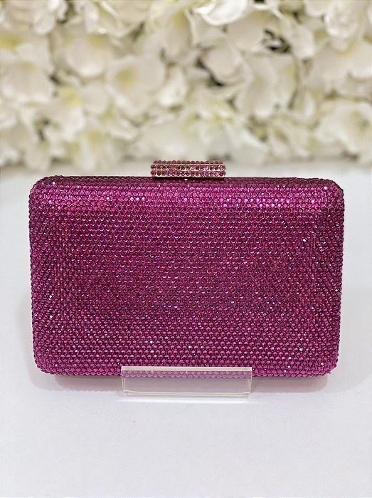 ALUGUEL BOLSA MINU FUCSIA QUADRADA FINA