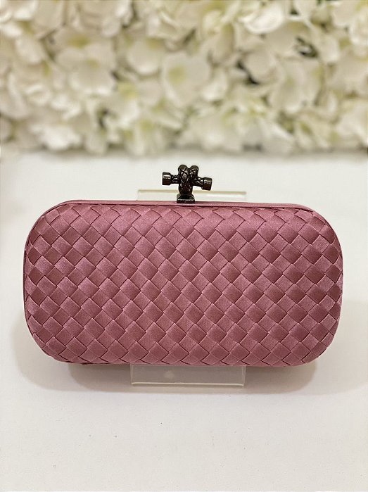 BOLSA BOTTEGA ROSA CHÁ