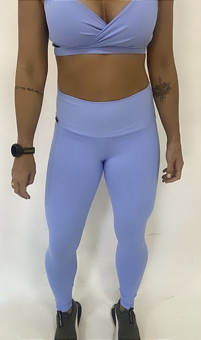 Calça Legging Azul Claro Emana / Cintura Alta
