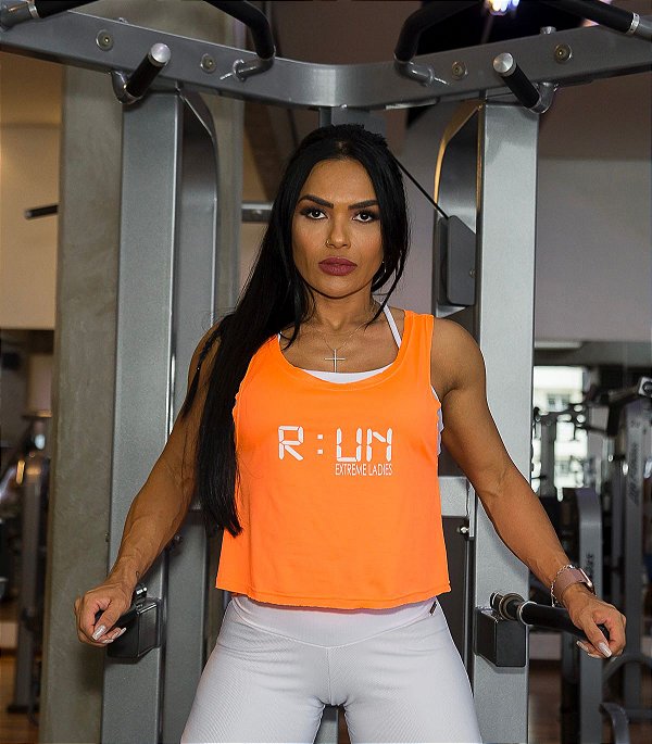 Regata Gym Orange / Cropped Laranja Soltinha