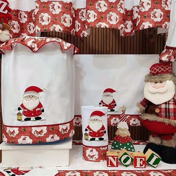 NATAL - CAPA DE GALÃO 10 LITROS, NOEL LUZ 27CM X 25CM