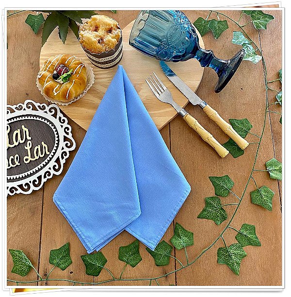 PAR GUARDANAPO DE BOCA - AZUL