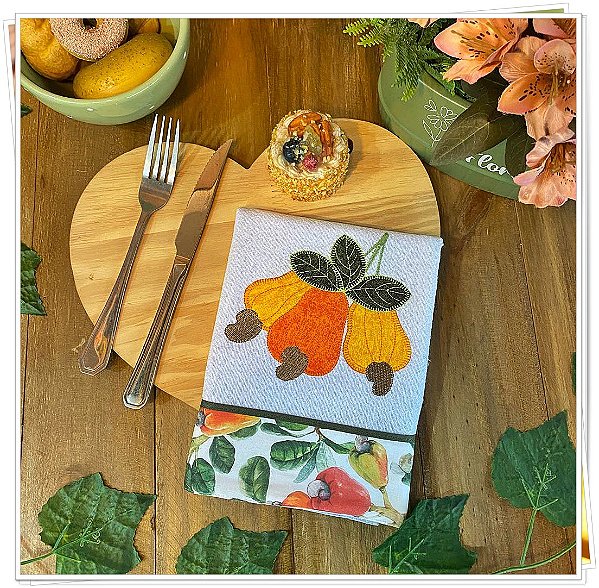 PANO DE PRATO - CAJU, 65CM X 44CM