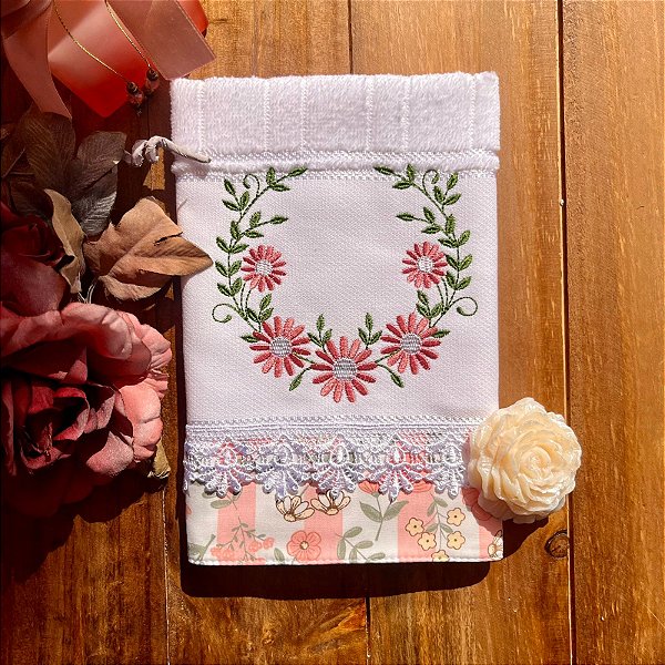 TOALHA DE LAVABO AVULSO BORDADO - MARIETA, 30CMX45CM