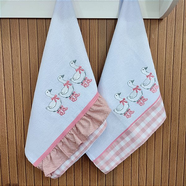 KIT 2 PANOS DE PRATO ESPECIAL - PATO BABY