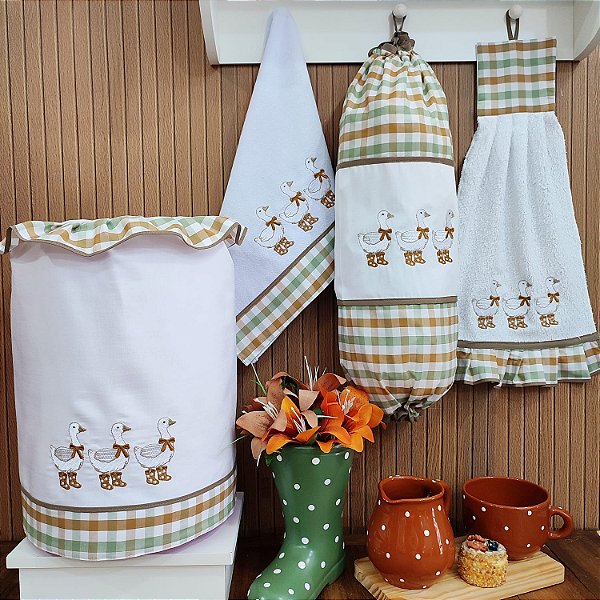 JOGO DE COZINHA 4 PEÇAS, PATO COUNTRY