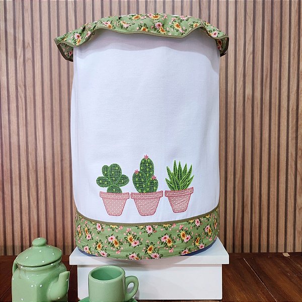 CAPA GALÃO 20 LITROS – SUCULENTAS, 92cm x 42cm.