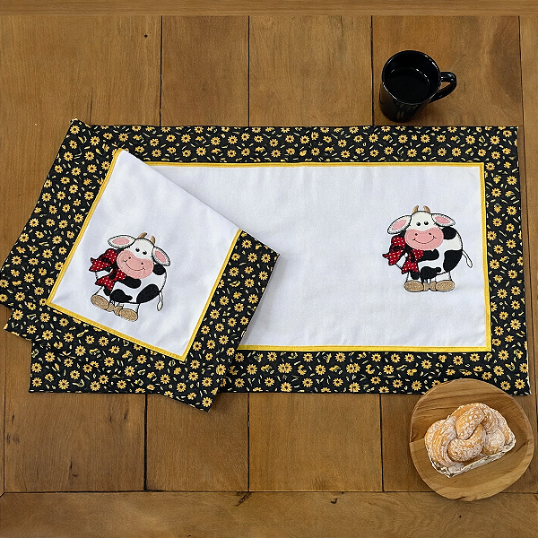 Caminho de Mesa Especial – MIMOSA, 1.10 X 40CM