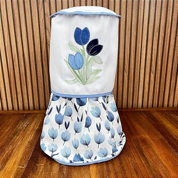 CAPA DE LIQUIDIFICADOR - TULIPA AZUL, 63CM X 38CM.