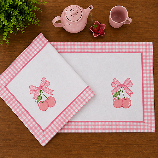 CAMINHO DE MESA ESPECIAL – CHERRY, 1.10 X 40CM