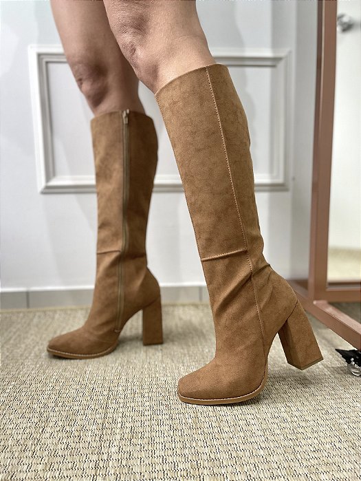 Bota Marrom Bota Cano Alto CamurÃ§a Bota Montaria Bota Cano Alto