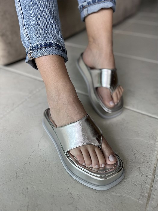 Flat Plataforma Prata Paloma