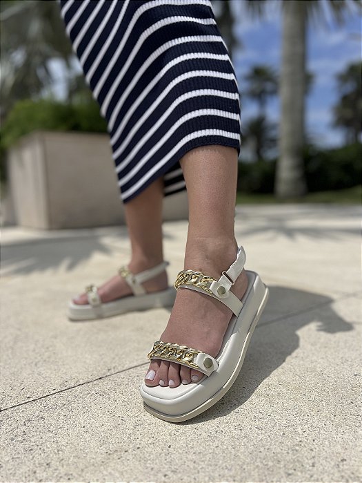 Papete  2 em 1 Off White Gabi