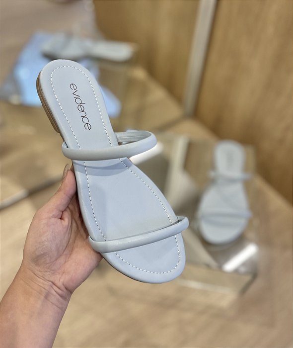 Flat Azul Duas Tiras Pâmela