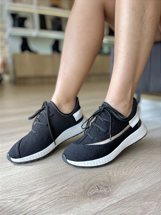 Tênis Casual Preto Bárbara