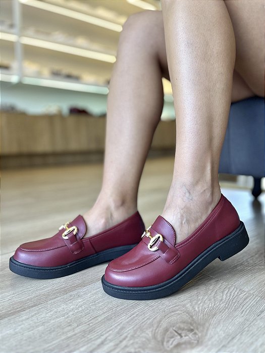Mocassim Cherry com Fivela Mariah