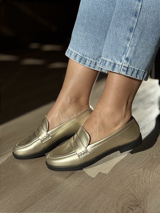 Mocassim Dourado Ketlin