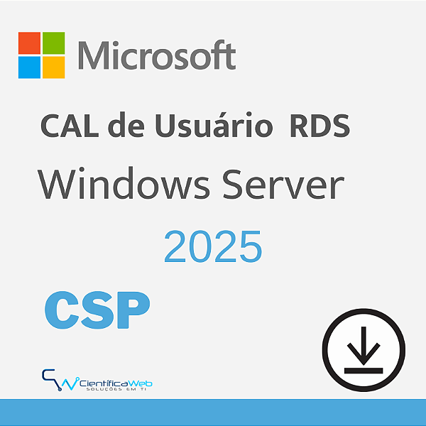 Cal de Usuário Windows Server 2025 (RDS)