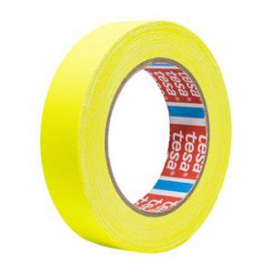 Fita Tecido Gaffer Tape Tesa 24mm X 25m Amarela Fluorescente