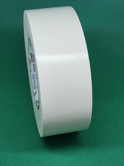 Fita Multiuso Polietileno 48mm x 50m Branca 2707 Powertape (Silver Tape)