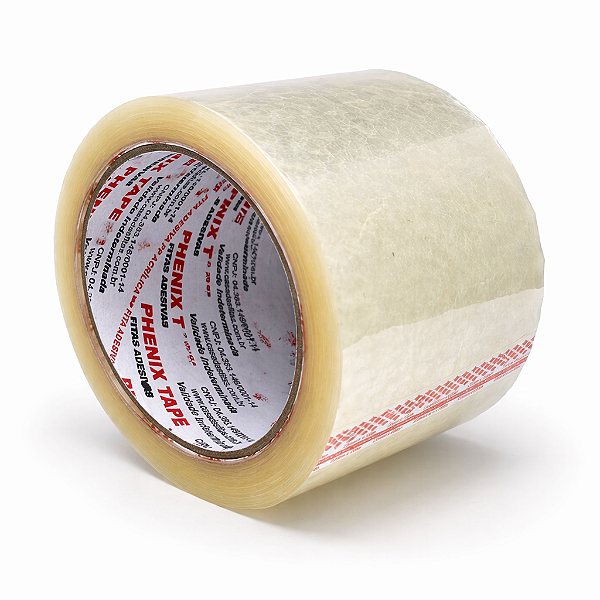Fita Adesiva Transparente Acrílica 72mm x 100m Phenix Tape