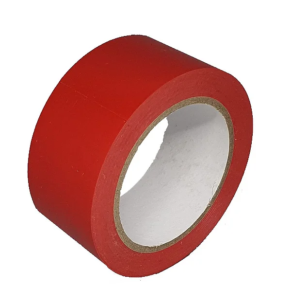 Fita Adesiva para Demarcação de Solo 48mm x 30m Vermelha